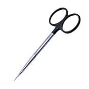 Stevens Tenotomy Super Cut Scissors Straight 4 1/2" (115mm) Sharp Tip Blades, Bottom Blade Serrated With Black Colored Rings For Identification 